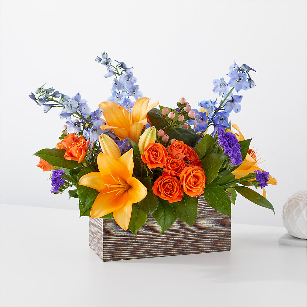 Radiant Citrus Box Bouquet – Danville Floral And Gifts Llc, Danville IL