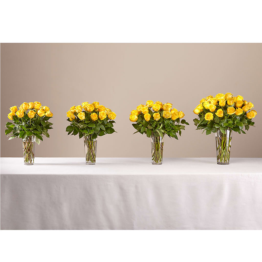 Long Stem Yellow Rose Bouquet – Danville Floral And Gifts Llc, Danville IL