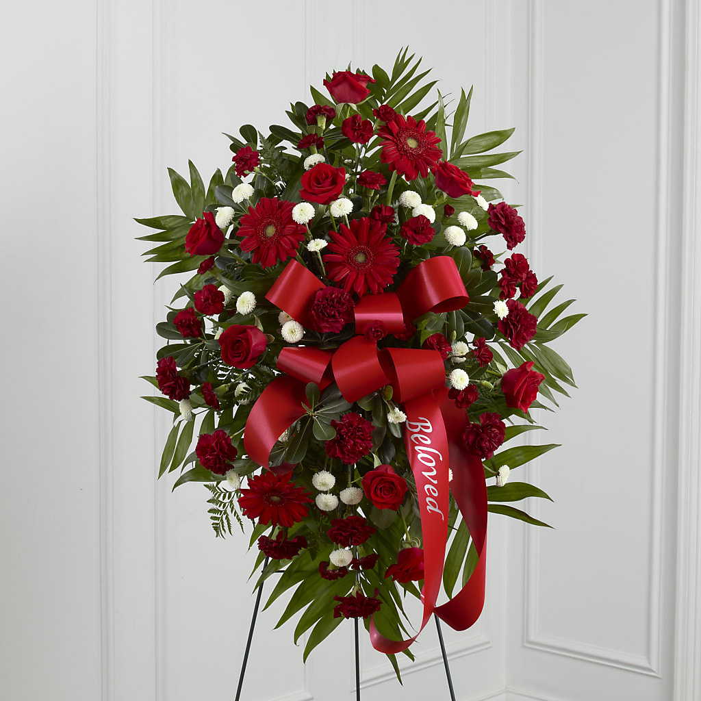Treasured Memories Standing Spray – Danville Floral And Gifts Llc, Danville IL