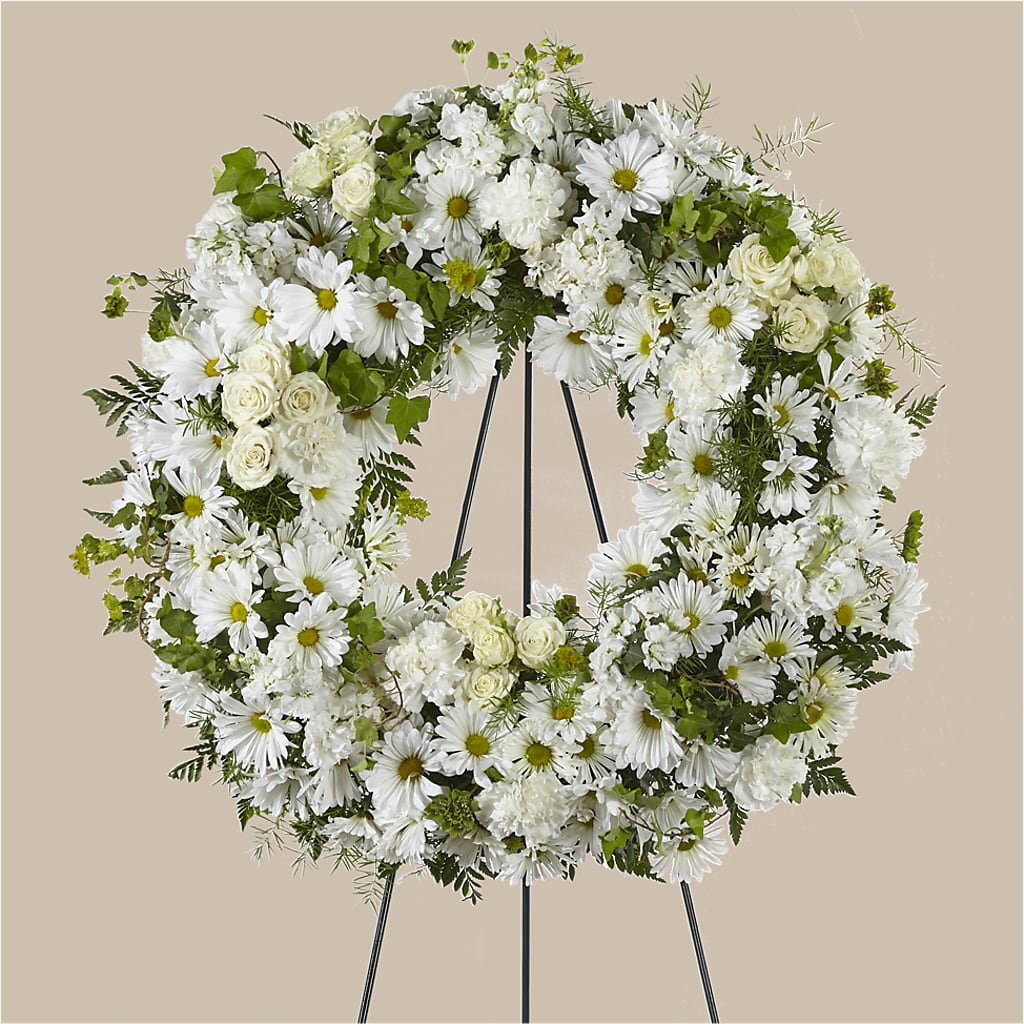Faithful Wishes Wreath – Danville Floral And Gifts Llc, Danville IL