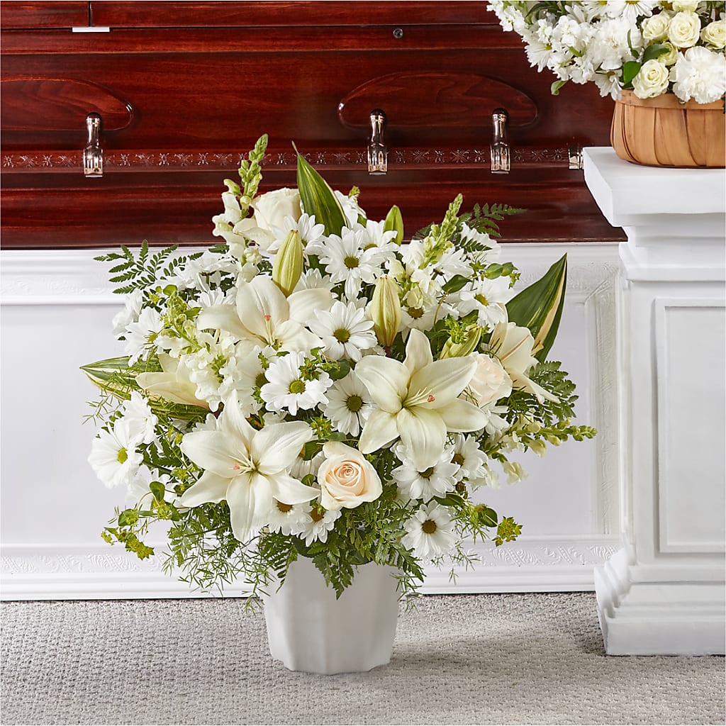 Thoughts of Tranquility Floor Basket – Danville Floral And Gifts Llc, Danville IL