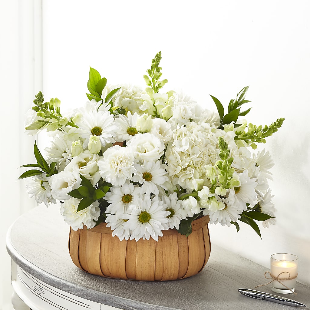 Pure Ivory Basket – Danville Floral And Gifts Llc, Danville IL