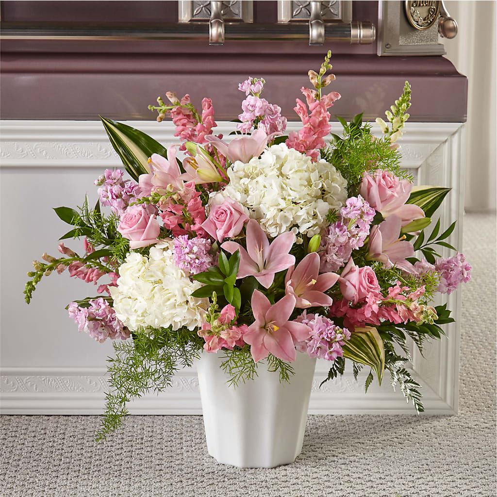 Simply Serene Floor Basket – Danville Floral And Gifts Llc, Danville IL