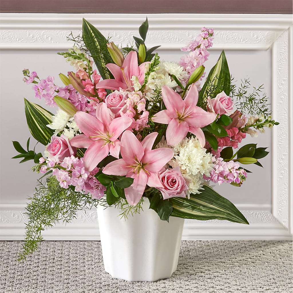 Simply Serene Floor Basket – Danville Floral And Gifts Llc, Danville IL