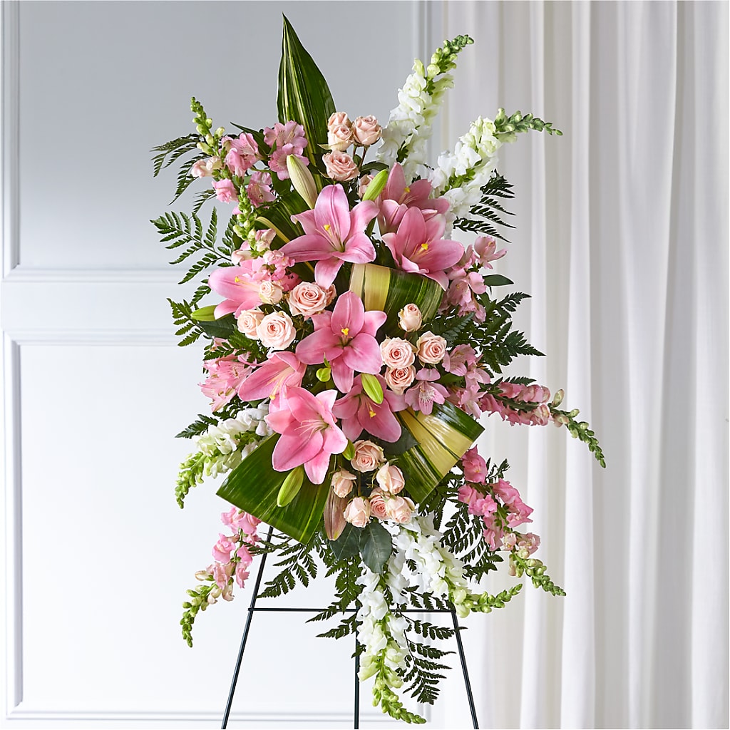 Elegant Embrace Standing Spray – Danville Floral And Gifts Llc, Danville IL