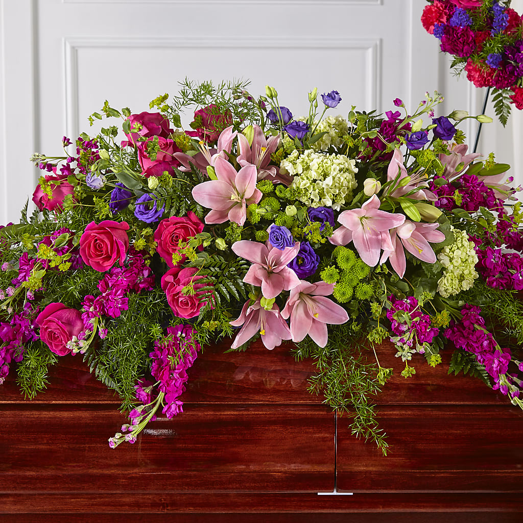 Radiant Tribute Casket Spray – Danville Floral And Gifts Llc, Danville IL