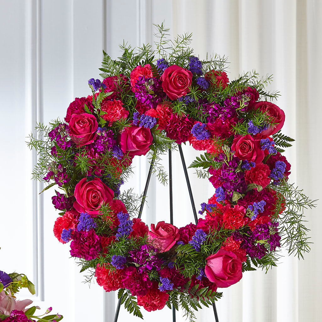 Calming Colors Wreath – Danville Floral And Gifts Llc, Danville IL