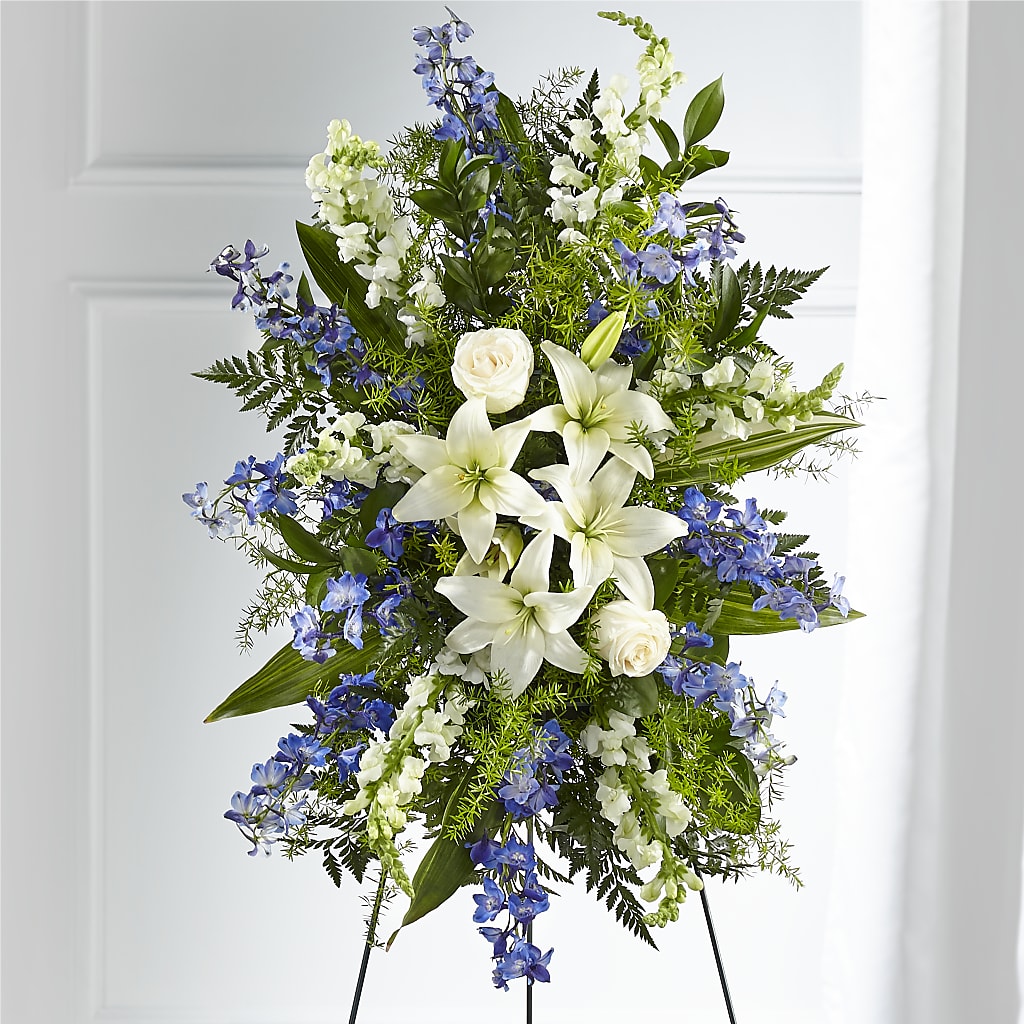 Faithful Friend Standing Spray – Danville Floral And Gifts Llc, Danville IL