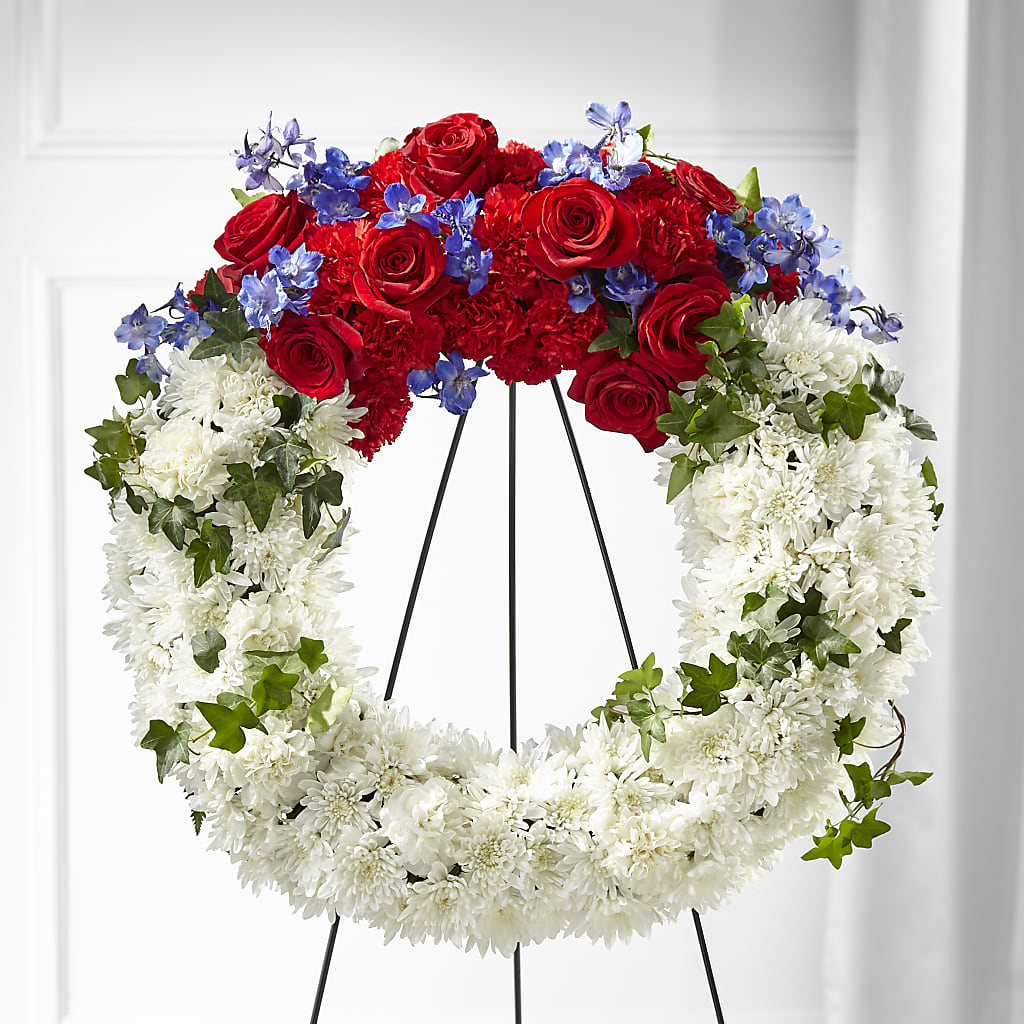Patriotic Passion Wreath – Danville Floral And Gifts Llc, Danville IL