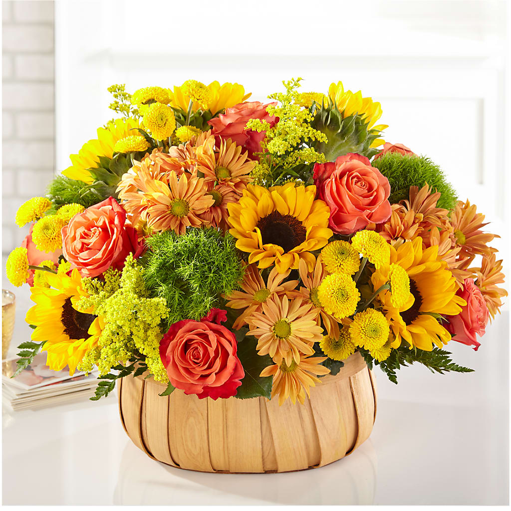 Harvest Sunflower Basket – Danville Floral And Gifts Llc, Danville IL