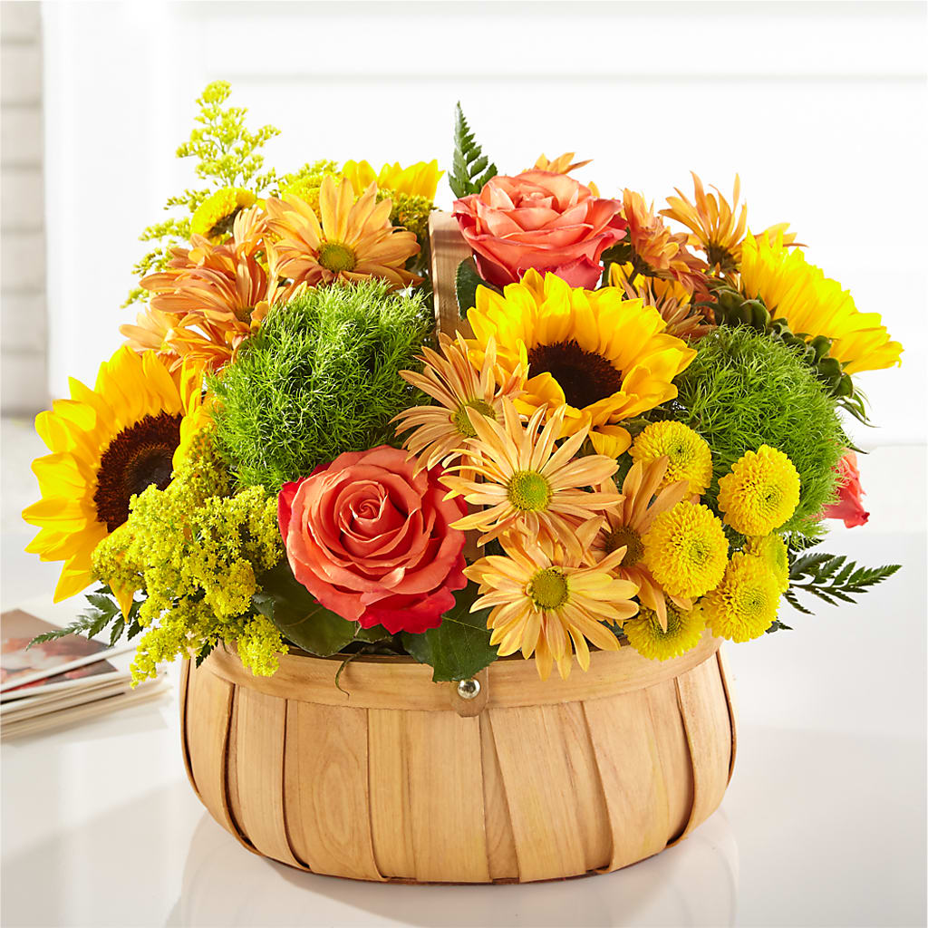 Harvest Sunflower Basket – Danville Floral And Gifts Llc, Danville IL