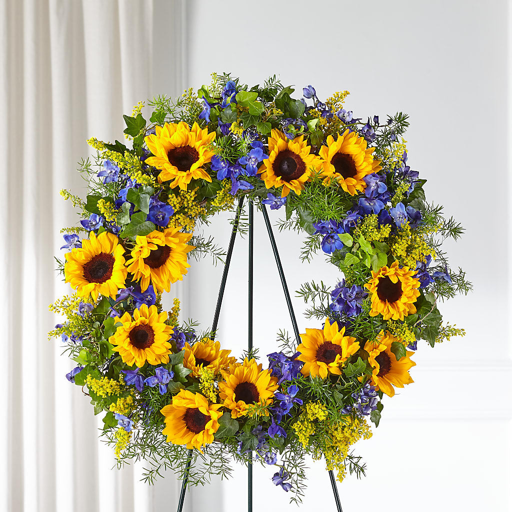 Bright Rays Wreath – Danville Floral And Gifts Llc, Danville IL
