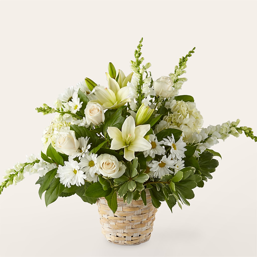 Ivory Elegance Floral Basket – Danville Floral And Gifts Llc, Danville IL