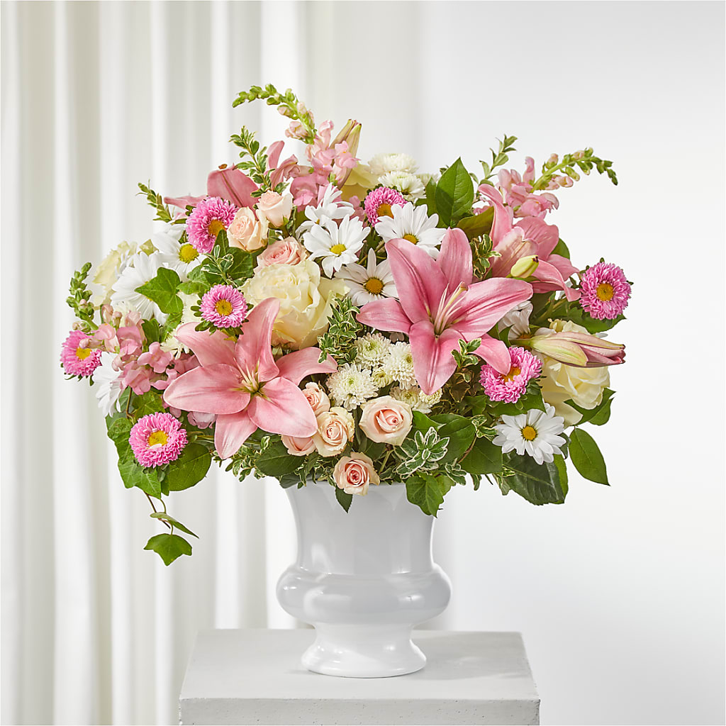 Empathetic Blooms Urn Arrangement – Danville Floral And Gifts Llc, Danville IL