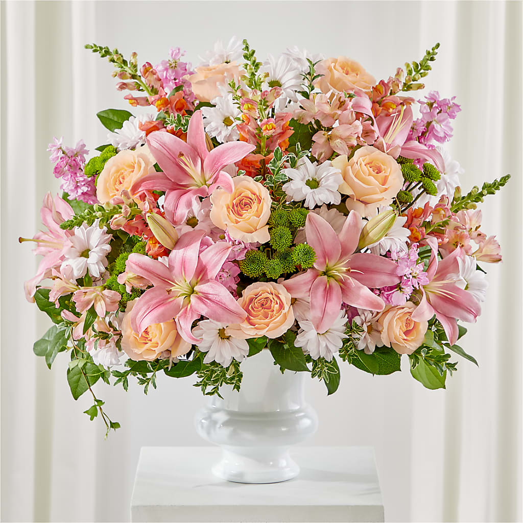 Heartfelt Gesture Urn Arrangement – Danville Floral And Gifts Llc, Danville IL