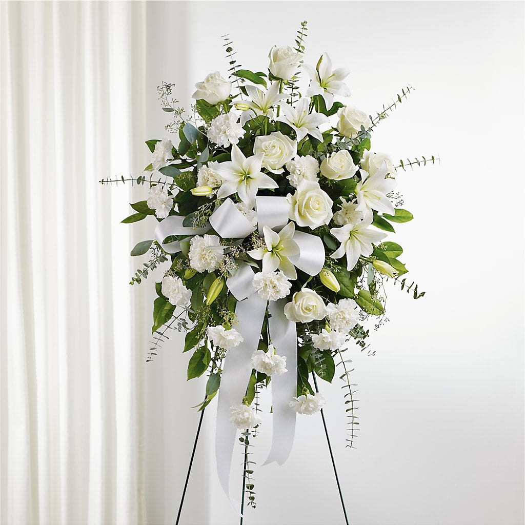 With Care Standing Spray – Danville Floral And Gifts Llc, Danville IL