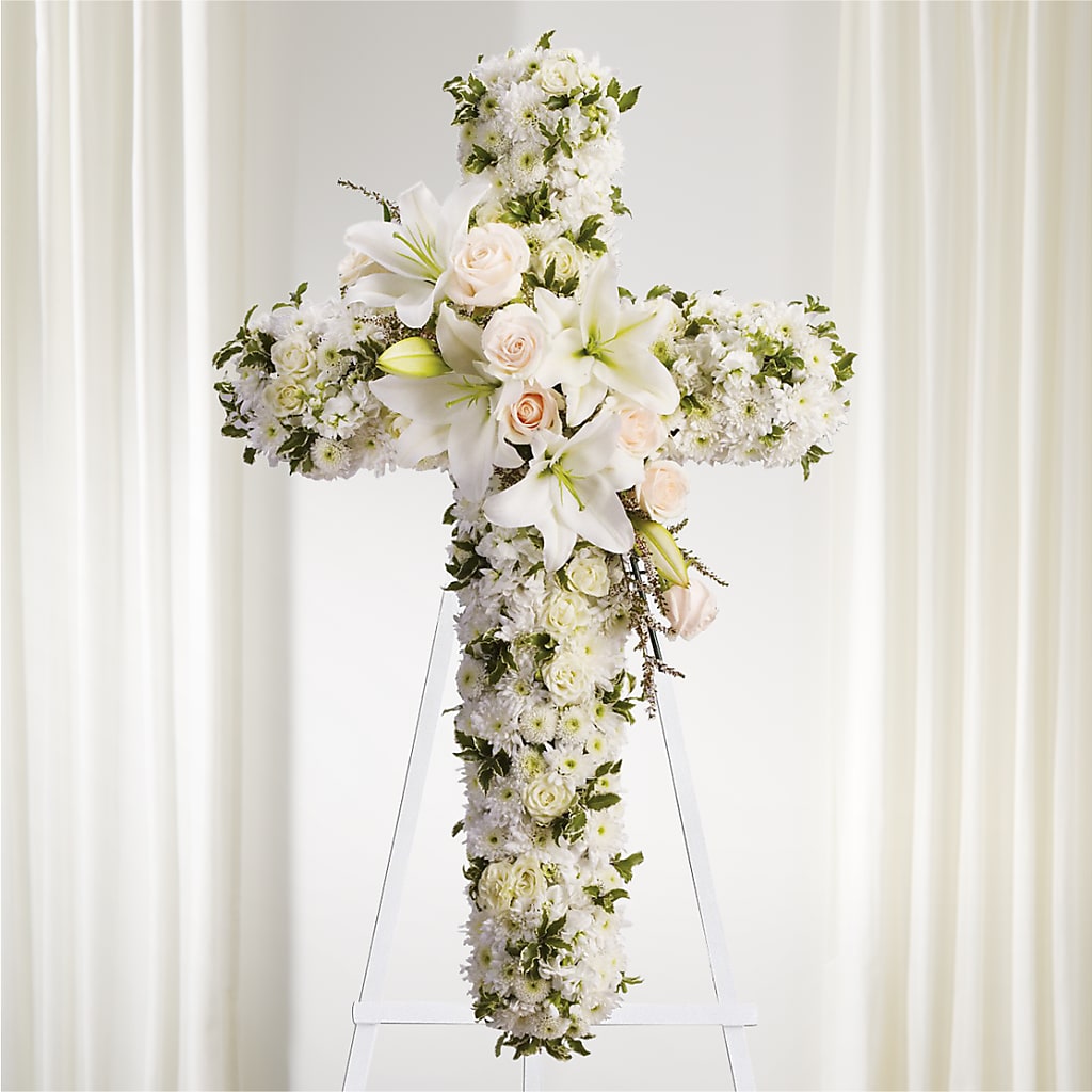 Spiritual Guidance Standing Spray – Danville Floral And Gifts Llc, Danville IL