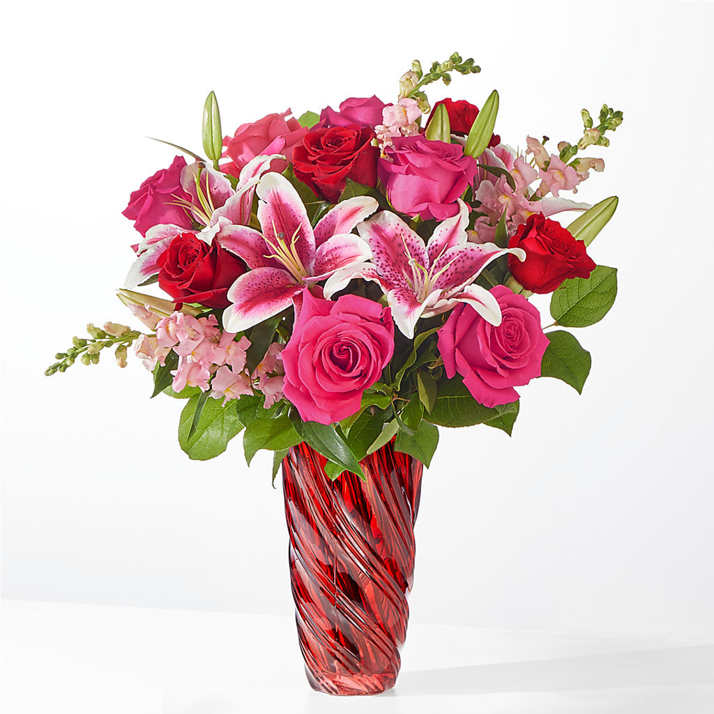 Always You Bouquet with Luxe Swirl Vase – Danville Floral And Gifts Llc, Danville IL
