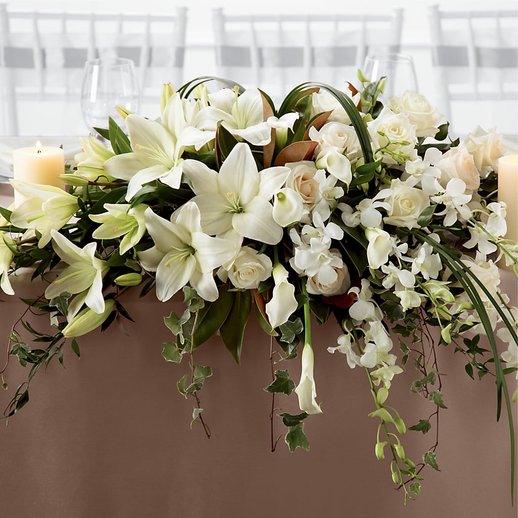 White Linen Arrangement – Danville Floral And Gifts Llc, Danville IL
