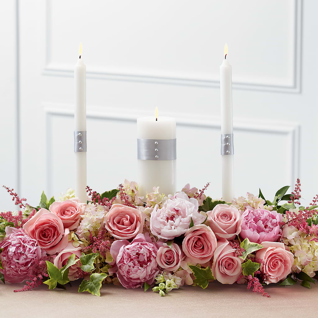 Worldwide Romance Unity Candle Arrangement – Danville Floral And Gifts Llc, Danville IL