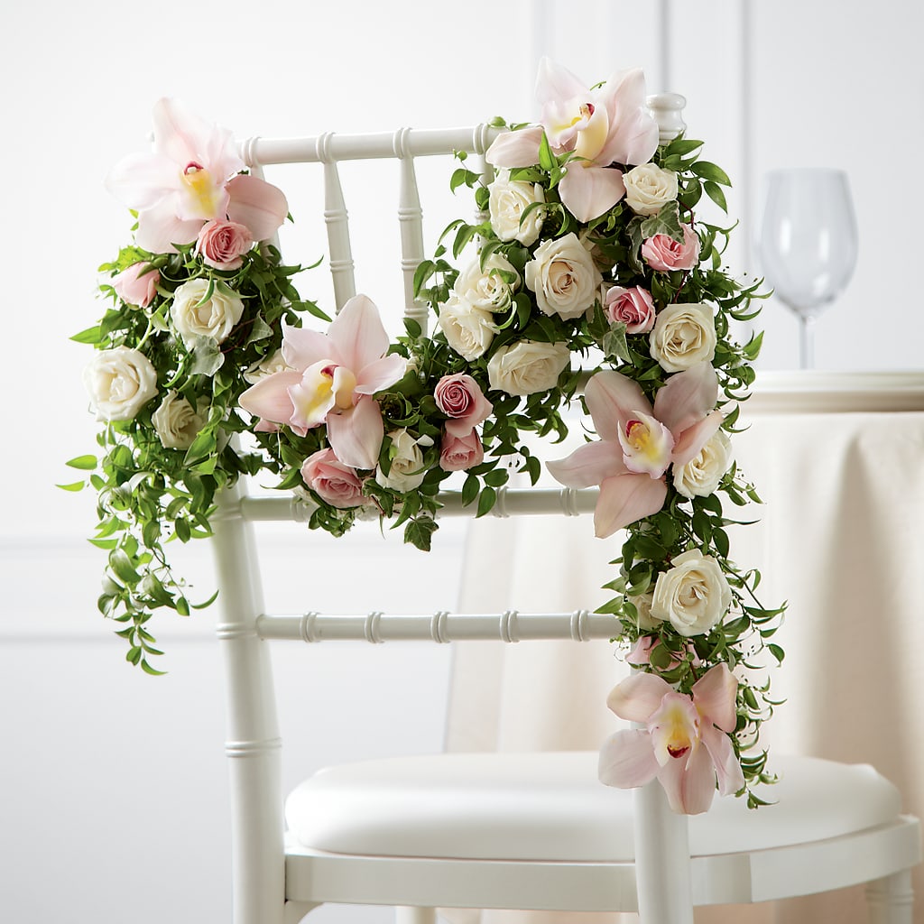 Orchid Rose Chair Décor – Danville Floral And Gifts Llc, Danville IL