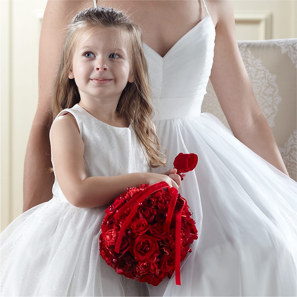 Pure at Heart Flower Girl Arrangement – Danville Floral And Gifts Llc, Danville IL
