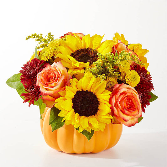 Golden Gourd Pumpkin Bouquet –  Danville Floral And Gifts Llc, Danville IL