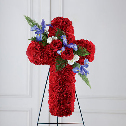 Faithful Hero Floral Cross –  Danville Floral And Gifts Llc, Danville IL