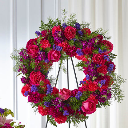 Calming Colors Wreath –  Danville Floral And Gifts Llc, Danville IL
