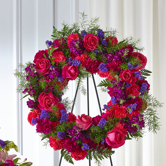 Calming Colors Wreath –  Danville Floral And Gifts Llc, Danville IL