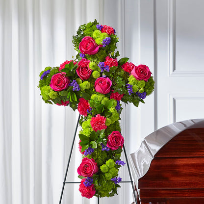 Tribute Rose Floral Cross –  Danville Floral And Gifts Llc, Danville IL
