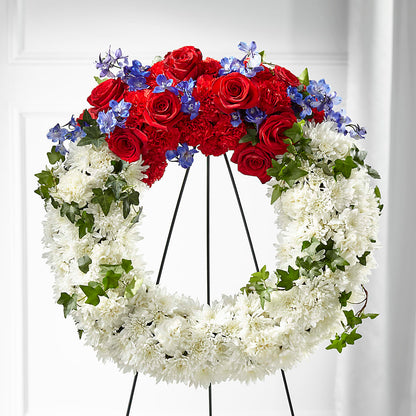 Patriotic Passion Wreath –  Danville Floral And Gifts Llc, Danville IL