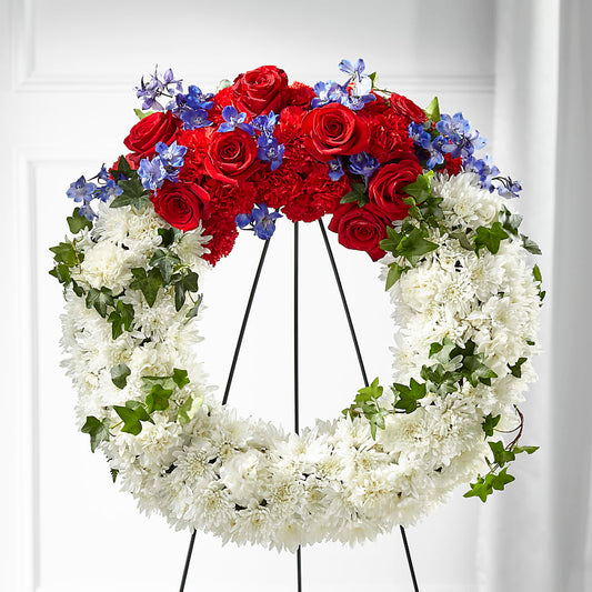 Patriotic Passion Wreath –  Danville Floral And Gifts Llc, Danville IL