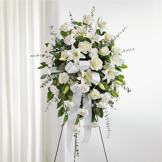 With Care Standing Spray –  Danville Floral And Gifts Llc, Danville IL
