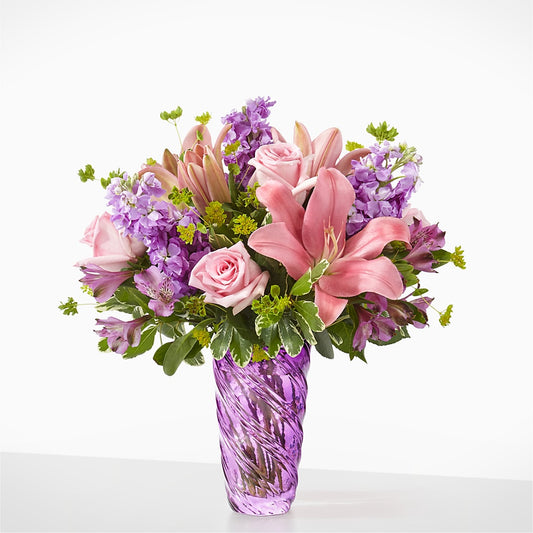 Precious Petals Bouquet with Luxe Swirl Vase –  Danville Floral And Gifts Llc, Danville IL