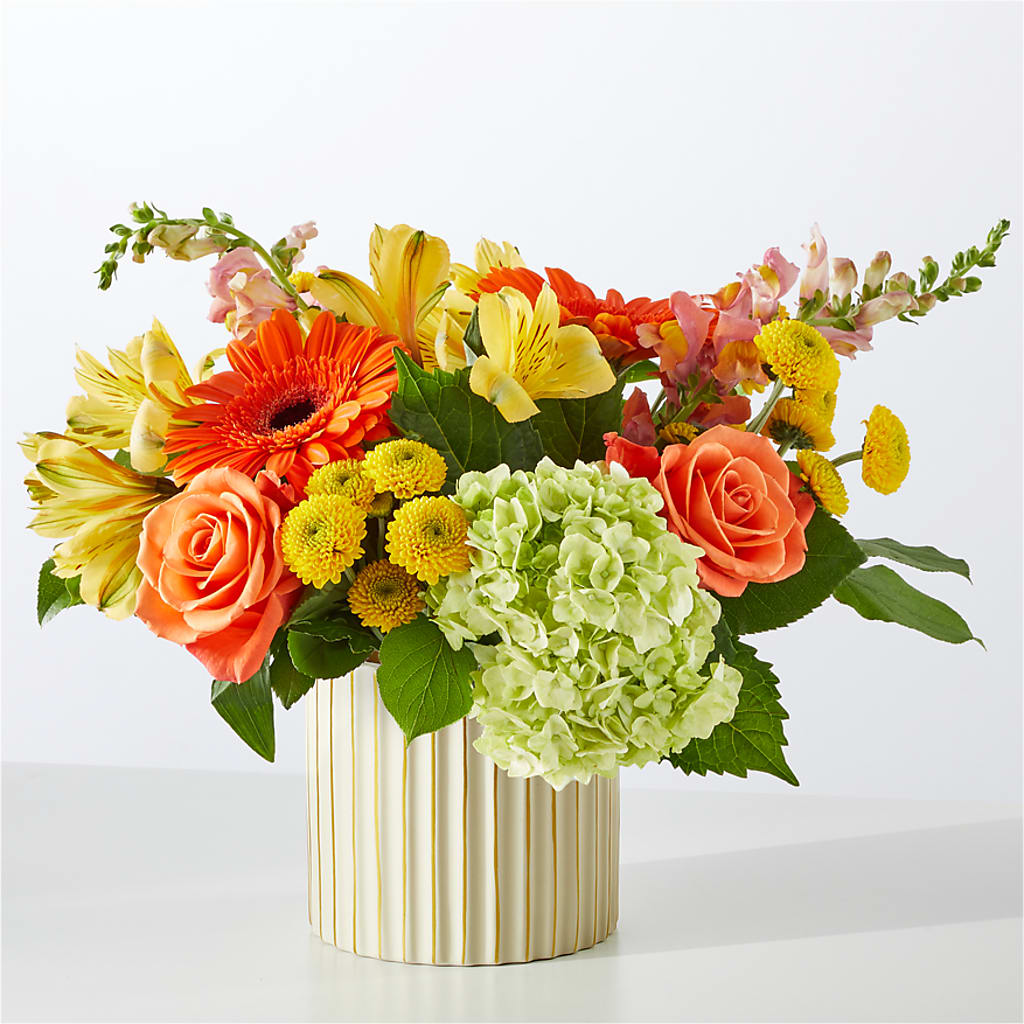 Autumn Sunshine Bouquet with Ivory Vase –  Danville Floral And Gifts Llc, Danville IL