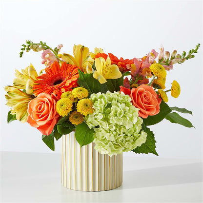 Autumn Sunshine Bouquet with Ivory Vase –  Danville Floral And Gifts Llc, Danville IL