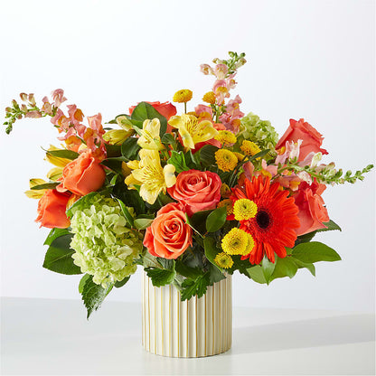 Autumn Sunshine Bouquet with Ivory Vase –  Danville Floral And Gifts Llc, Danville IL
